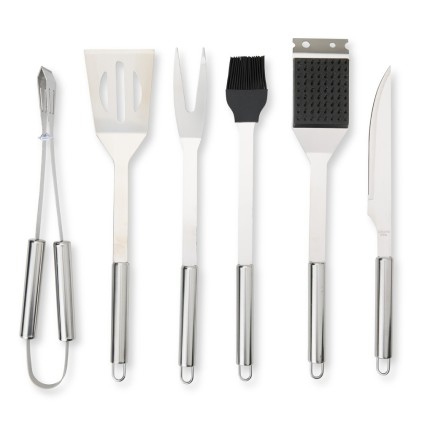 Kit Churrasco 6 Peças em Inox Personalizado