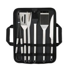 Kit Churrasco 6 Peças em Inox Personalizado