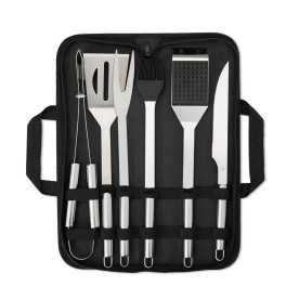Kit Churrasco 6 Peças em Inox Personalizado