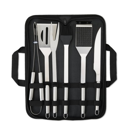 Kit Churrasco 6 Peças em Inox Personalizado