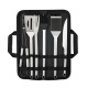 Kit Churrasco 6 Peças em Inox Personalizado
