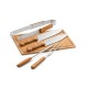Kit Churrasco com Tábua de Bambu Personalizado