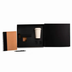 Kit com Copo Fibra de Bambu Personalizado 3 Peças