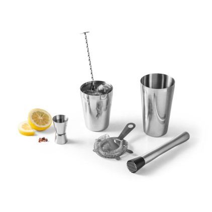 Kit Coquetel 6 Peças em Aço Inox Personalizado