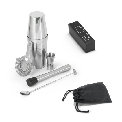Kit Coquetel 6 Peças em Aço Inox Personalizado