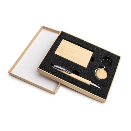 Kit Executivo Ecológico 3 Peças. Personalizado