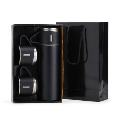 Kit Garrafa Térmica 450ml com Xícaras Personalizado