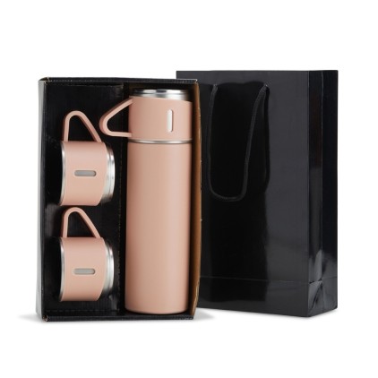 Kit Garrafa Térmica 450ml com Xícaras Personalizado