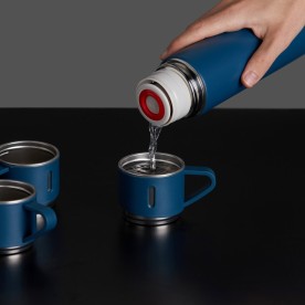 Kit Garrafa Térmica 450ml com Xícaras Personalizado