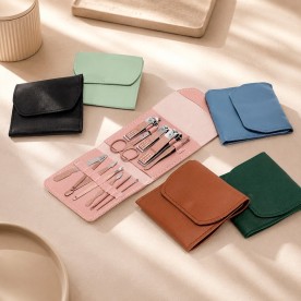 Kit Manicure 12 Peças com Estojo Personalizado