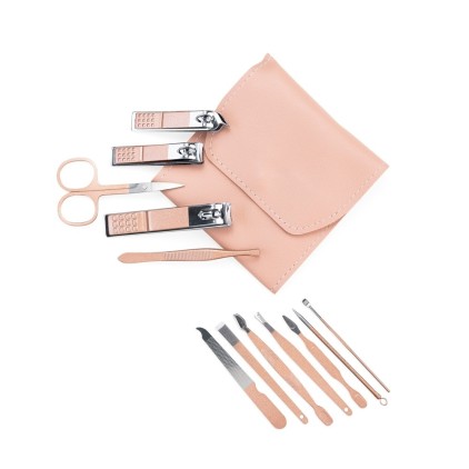 Kit Manicure 12 Peças com Estojo Personalizado