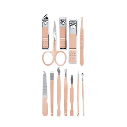 Kit Manicure 12 Peças com Estojo Personalizado