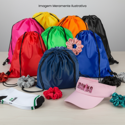 Kit Esporte Personalizado com Mochila Saco e Acessórios
