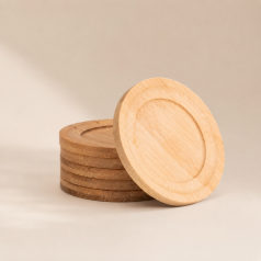 Kit Porta-Copos em Bambu 6 Peças Personalizado