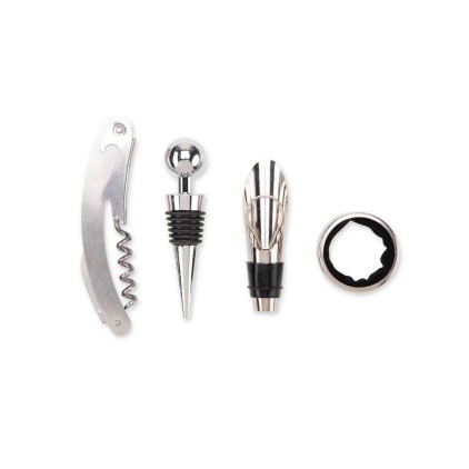 Kit Vinho 4 Peças com Estojo em MDF Personalizado