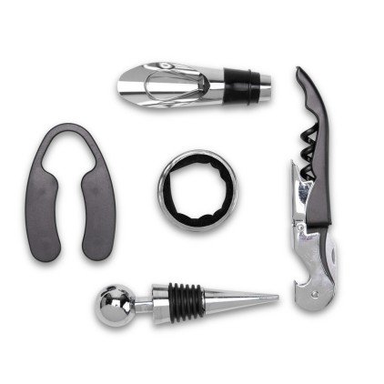 Kit Vinho 5 Peças em Estojo Livro Personalizado