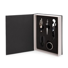 Kit Vinho 5 Peças em Estojo Livro Personalizado