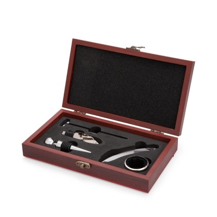 Kit Vinho 5 Peças em Estojo MDF Personalizado