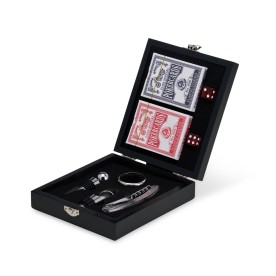 Kit Vinho com Jogo de Baralho e Estojo Personalizado