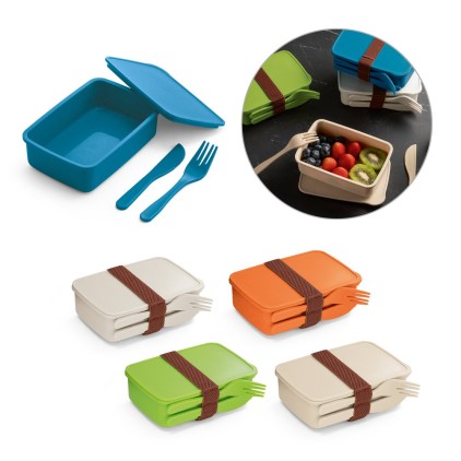 Marmita Hermética em Fibra de Bambu 600ml Personalizada