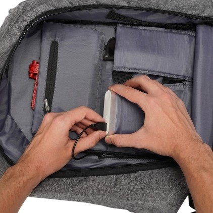 Mochila Anatômica Antifurto 29L Personalizada