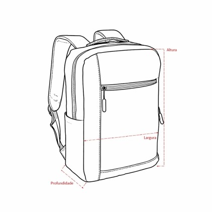 Mochila Notebook 15L em Poliéster Personalizada