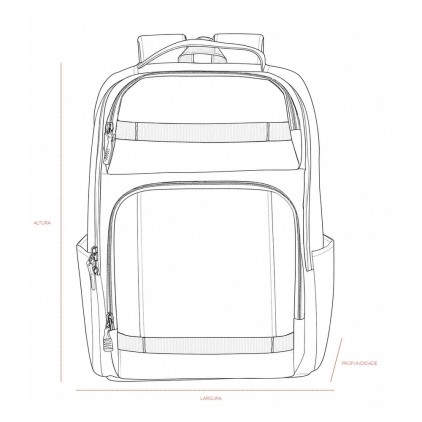 Mochila Poliéster para Notebook 23L Personalizada