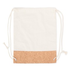 Mochila Saco de Lona e Cortiça Sustentável Personalizada