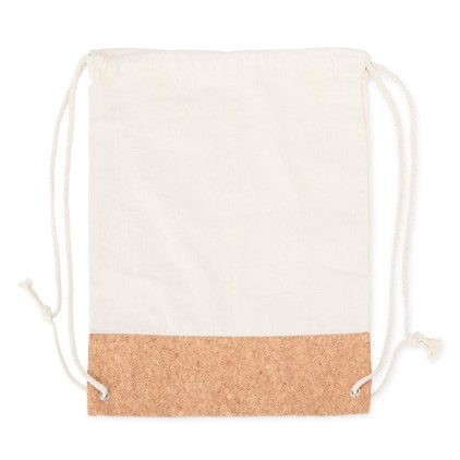 Mochila Saco de Lona e Cortiça Sustentável Personalizada