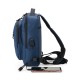 Mochila de Ombro com USB em Couro 7L Personalizada