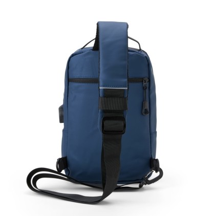 Mochila de Ombro com USB em Couro 7L Personalizada