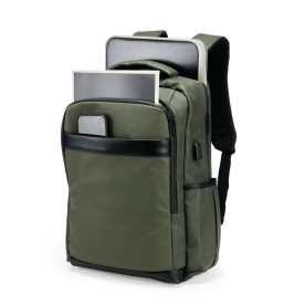 Mochila em Couro Sintético USB 21L Personalizada