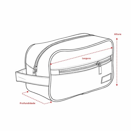 Nécessaire em Lona com Divisórias Personalizada
