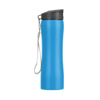 Squeeze Inox 600ml com Bico Transparente Personalizado