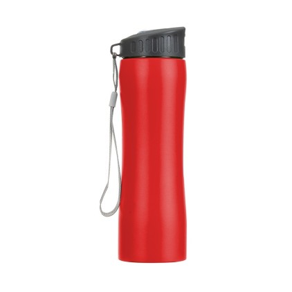 Squeeze Inox 600ml com Bico Transparente Personalizado