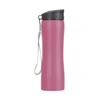 Squeeze Inox 600ml com Bico Transparente Personalizado