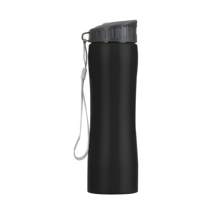 Squeeze Inox 600ml com Bico Transparente Personalizado