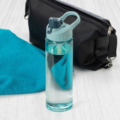 Garrafa Plástica 700ml com Trava e Alça Personalizada