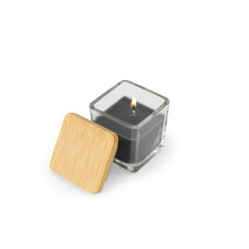 Vela Aromática 50g Personalizada com Tampa Bambu