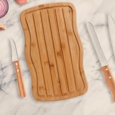 Kit Migalheira E Cozinha Com 3 Facas - 4 Pçs