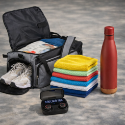 Kit Fitness Personalizado com 4 Peças Premium