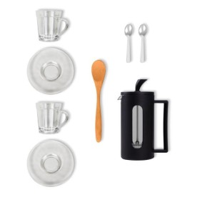 Kit Café com Prensa Francesa em Vidro Personalizado
