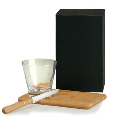 Kit Caipirinha com Base em Bambu Personalizado