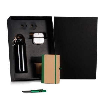 Kit Squeeze, Fone, Caderno E Caneta  4 Pçs Personalizado