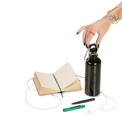 Kit Squeeze, Fone, Caderno E Caneta  4 Pçs Personalizado